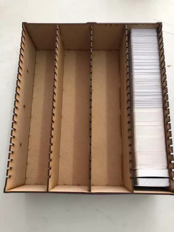 Multibox 10 ESPECIAL CARTAS Caja de madera mdf 3mm sin montar 4300 cartas aprox - Imagen 2