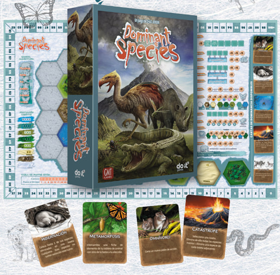 DOMINANT SPECIES CASTELLANO + SET DE ANIMALES (DAÑADO)