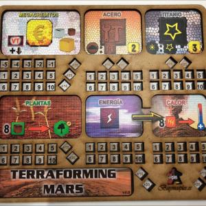 Tablero de jugador Pack de 5 und. para juego Terraforming Mars