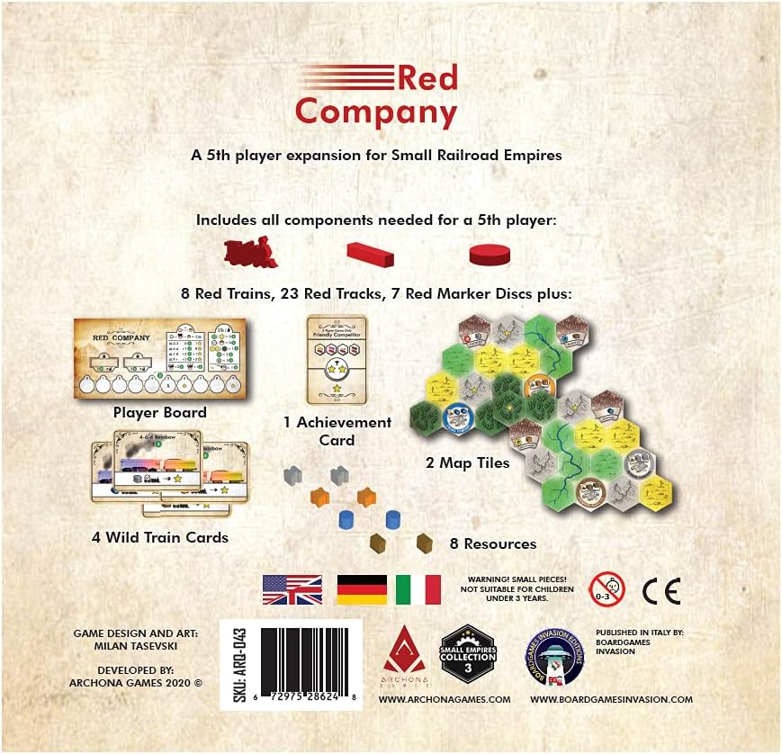 RED COMPANY: SMALL RAILROAD EMPIRES 5th player expansi&oacute;n  - Imagen 2