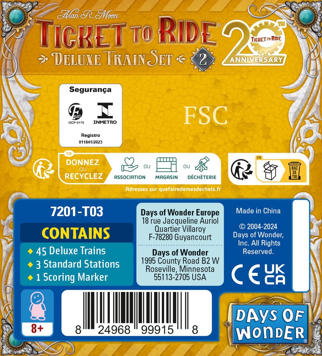 Deluxe Train Set 20th Anniversary - Ticket To Ride (Inglés) - Imagen 4