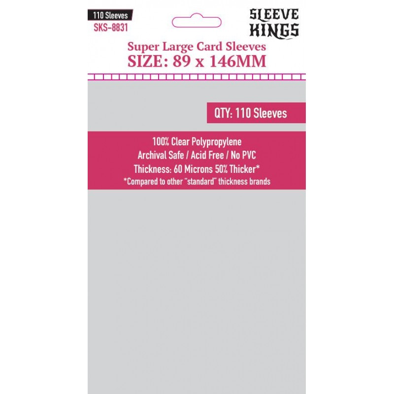[8831] SLEEVE KINGS SUPER LARGE SLEEVES (89X146MM)