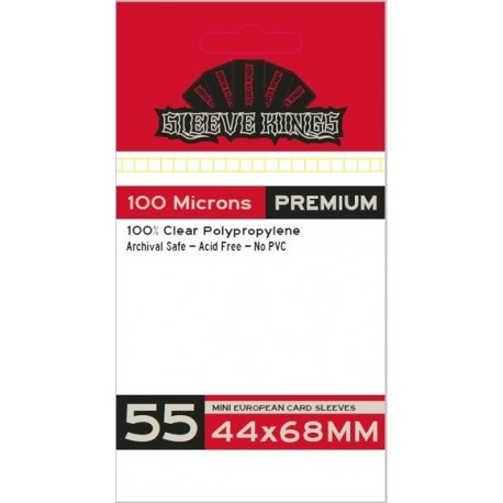[9902] SLEEVE KINGS MINI EUROPEAN SLEEVES (44X68MM)