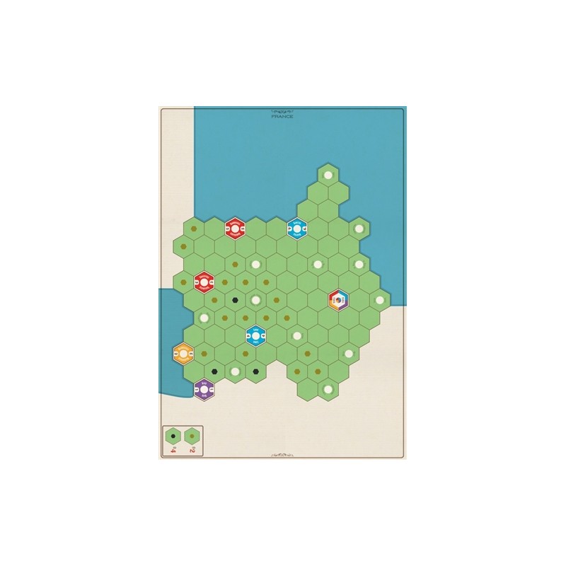 AGE OF STEAM DELUXE: EXPANSION MAPS - FRANCE &amp; POLAND (INGL&Eacute;S)