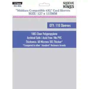 [8836] SLEEVE KINGS MIDDARA COMPATIBLE 6XL CARD SLEEVES (127 X 153MM) - Imagen 3