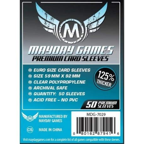 [7029] Premium Euro Card Sleeve (Pack of 50)   59X92 MM