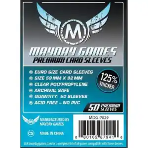 [7029] Premium Euro Card Sleeve (Pack of 50)   59X92 MM - Imagen 2