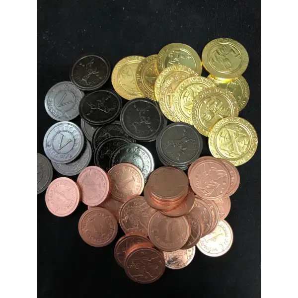PACK DE 100 MONEDAS METALICAS