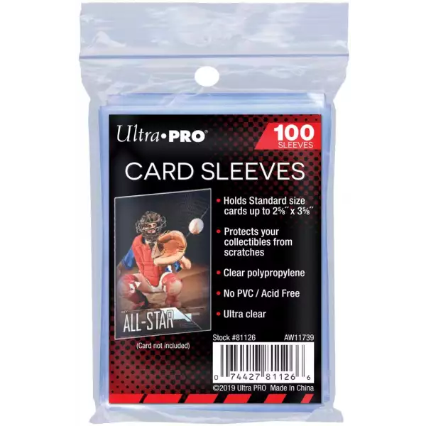 Ultra Pro 100 Pcs Soft Card Sleeves