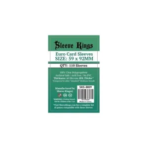 8809 SLEEVE KINGS EURO CARD SLEEVES (59X92MM) - Imagen 1