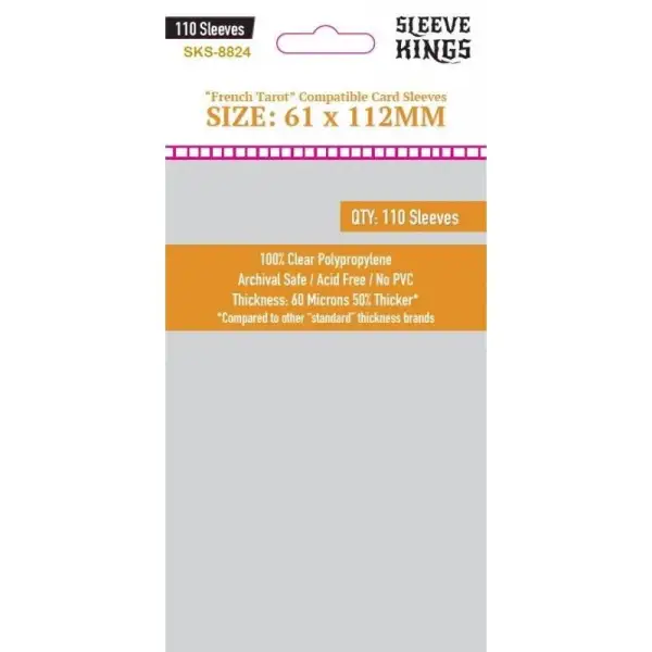  Sleeve Kings French Tarot Card Sleeves 61 x 112 (110 uds)