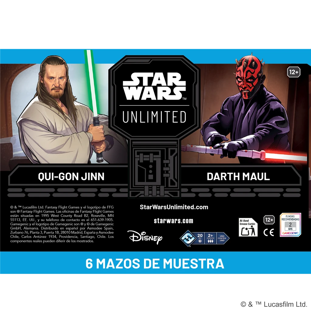 SWU: Leyendas de la Fuerza Mazos de Muestra (Pack de 2)